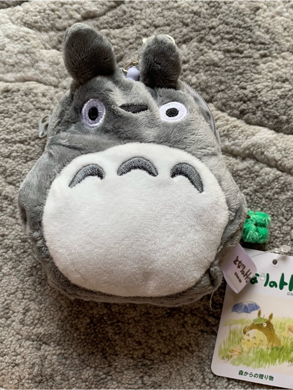 BNWT Studio Ghibli My Neighbor Totoro Plush Reel Pass Card Case Coin Purse